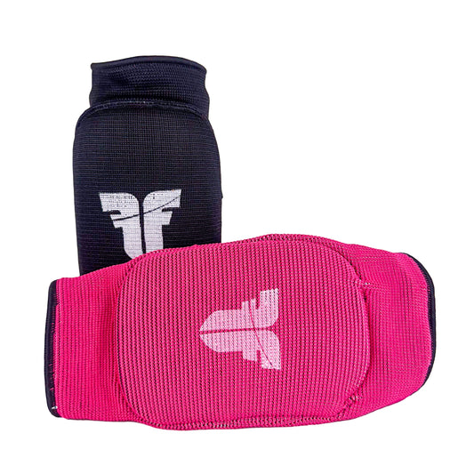 Coudières réversibles Fighter noir/rose - FKG-005BP