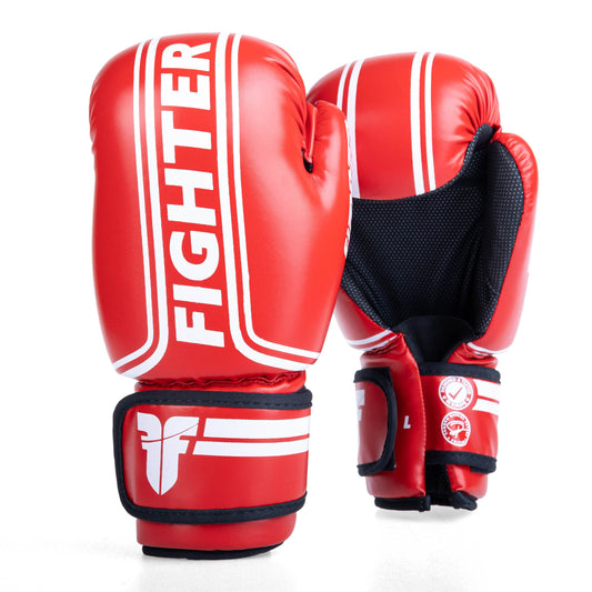 Gant Fighter Open Gloves Stripes - Édition SGP - rouge