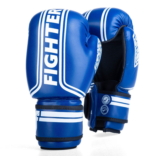 Gant Fighter Open Gloves Stripes - Édition SGP - bleu