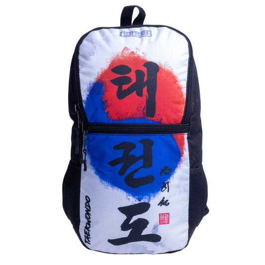 Sac à dos de combat taille S - Taekwon Do Taegeuk - blanc/logo, SBFS-TD-TG
