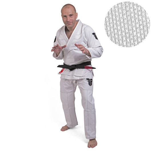 Kimono de JJB Fighter en paille de riz - blanc, BJJBW-08