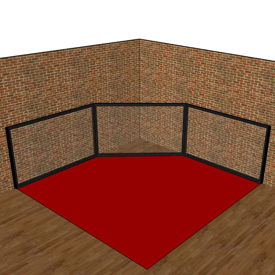 Panneau de cage MMA avec porte, CPD
