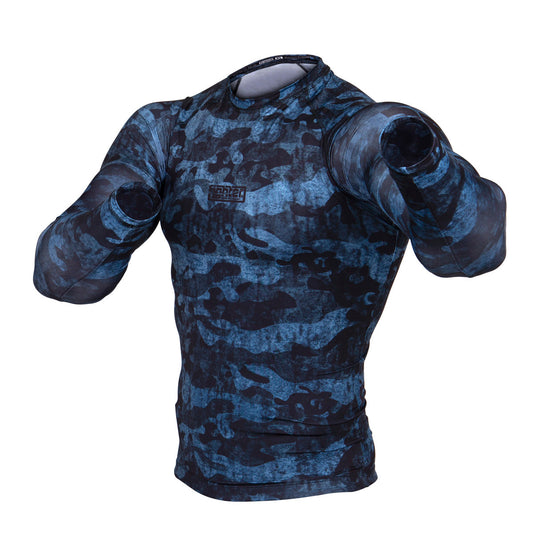 Rashguard Fighter - Urban Camo - bleu, FRG-09