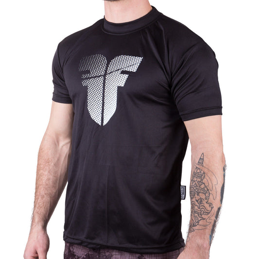 T-shirt d'entraînement de combattant - noir, FTSC-01