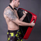 Bouclier de combat pour coups de pied et de poing - noir/rouge, FKPS-01
