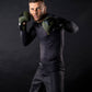 Short de combat MMA "La vie est un combat" gris - FSHM-12