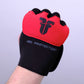 Bandages en gel Fighter Strap noir/rouge - FGW-001BR