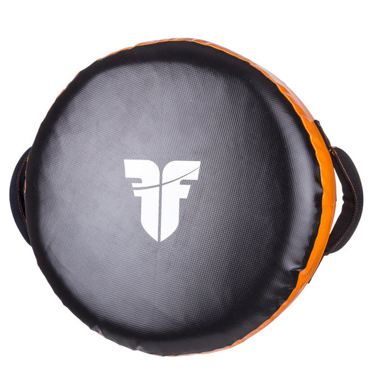 Bouclier rond de chasseur - noir/orange, FKSH-08