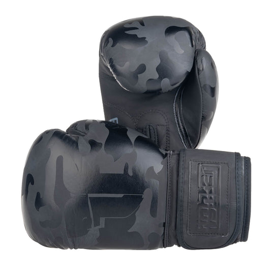 Gants de boxe Fighter SIAM - camouflage noir, FBG-003CBK