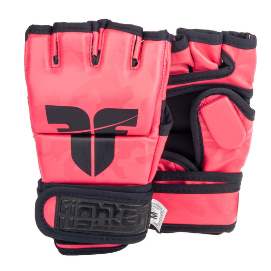 Gants de compétition Fighter MMA - camouflage rose, FMG-002CPK