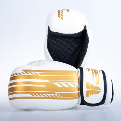 Gants Fighter Open Gloves Quick - Édition SGP - blanc/or - Fighter Sport