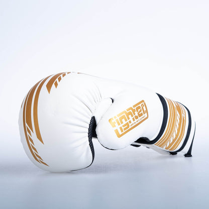 Gants Fighter Open Gloves Quick - Édition SGP - blanc/or - Fighter Sport