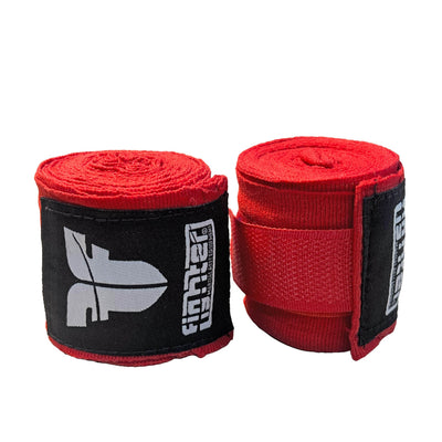 Bandages semi-élastiques pour les mains Fighter rouge - FHW-3030-03 - Fighter Sport