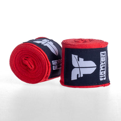 Bandages semi-élastiques pour les mains Fighter rouge - FHW-3030-03 - Fighter Sport