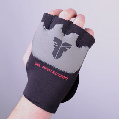 Bandages en gel Fighter Strap noir/gris - FGW-001BG - Fighter Sport