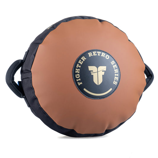 Cible ronde rétro Fighter - marron
