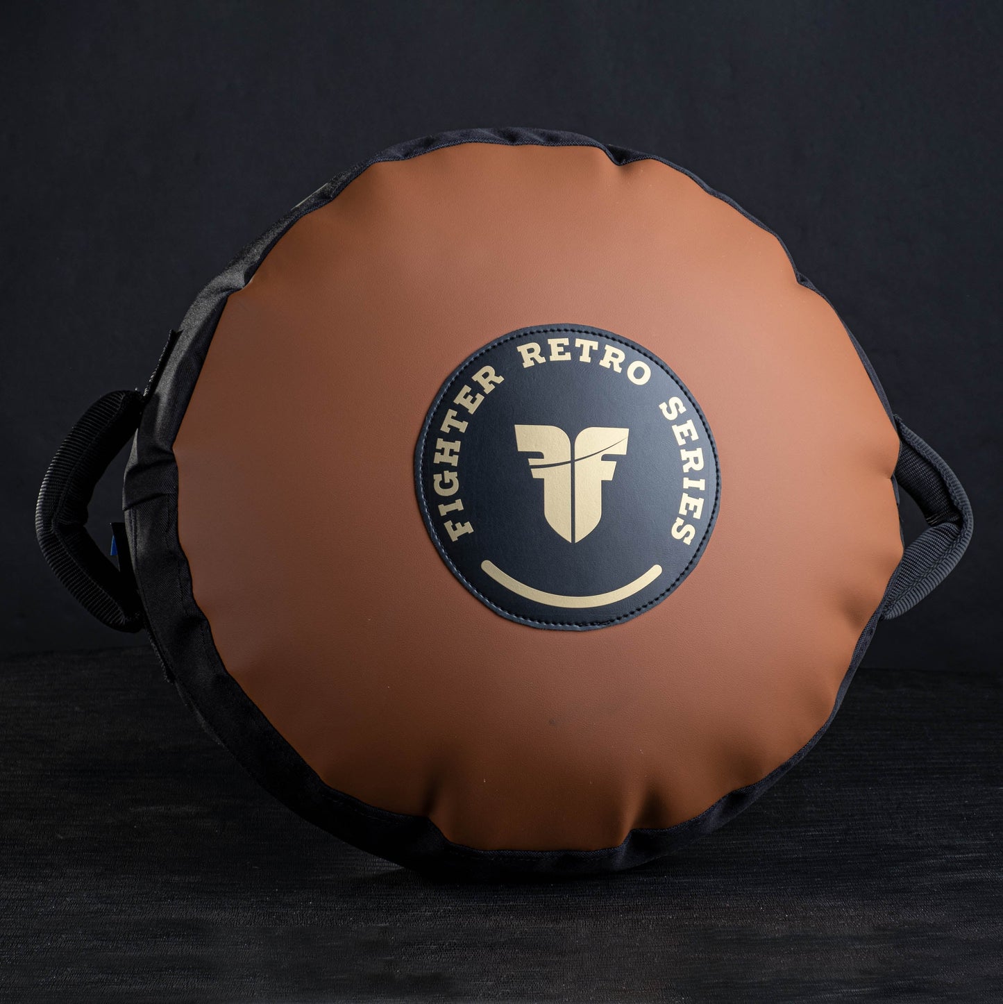 Cible ronde rétro Fighter - marron