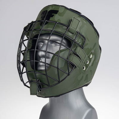 Casque antichoc Fighter Shock kaki/camouflage - JE999-KHC - Fighter Sport