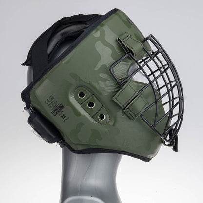 Casque antichoc Fighter Shock kaki/camouflage - JE999-KHC - Fighter Sport