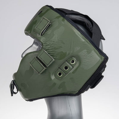 Casque antichoc Fighter Shock kaki/camouflage - JE999-KHC - Fighter Sport