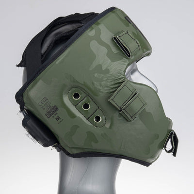 Casque antichoc Fighter Shock kaki/camouflage - JE999-KHC - Fighter Sport