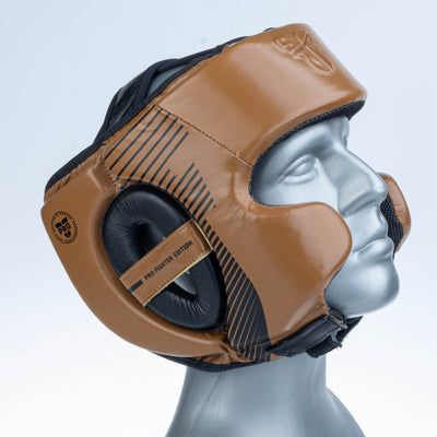 Casque de protection Fighter Pro marron - 2796PRBR - Fighter Sport