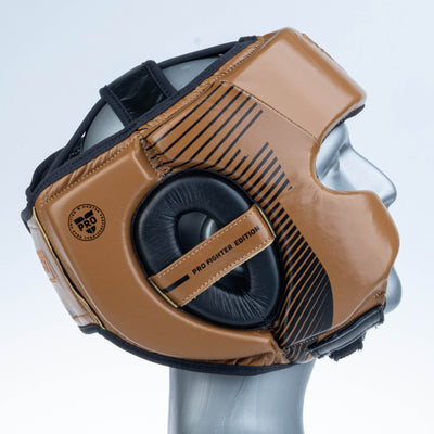 Casque de protection Fighter Pro marron - 2796PRBR - Fighter Sport