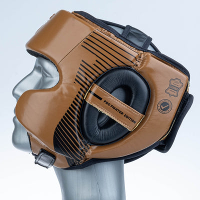 Casque de protection Fighter Pro marron - 2796PRBR - Fighter Sport