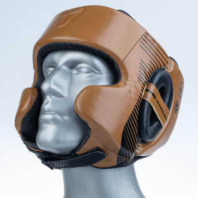Casque de protection Fighter Pro marron - 2796PRBR - Fighter Sport