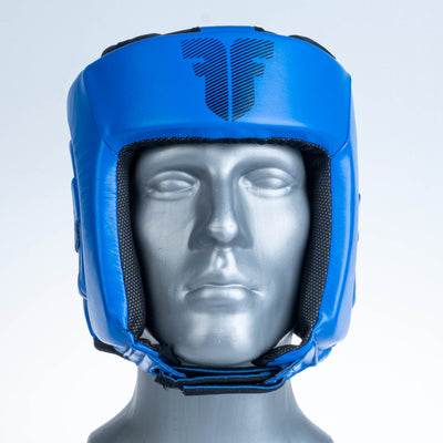 Casque de protection Fighter Head Guard Amateur bleu - FHG-001BXB - Fighter Sport