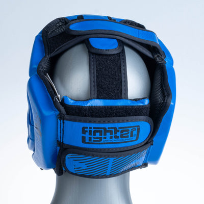 Casque de protection Fighter Head Guard Amateur bleu - FHG-001BXB - Fighter Sport