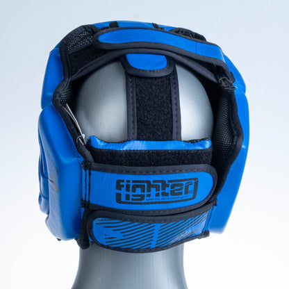 Casque de protection Fighter Head Guard Amateur bleu - FHG-001BXB - Fighter Sport