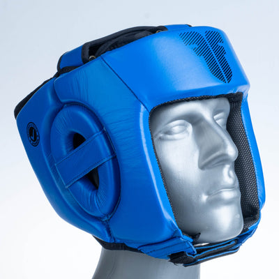 Casque de protection Fighter Head Guard Amateur bleu - FHG-001BXB - Fighter Sport