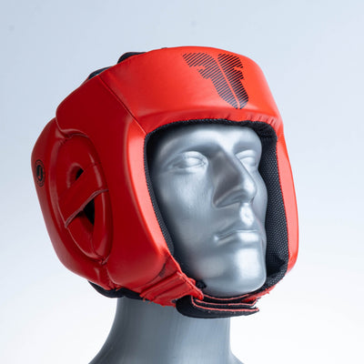 Casque de protection Fighter Head Guard Amateur rouge - FHG-001BXR - Fighter Sport