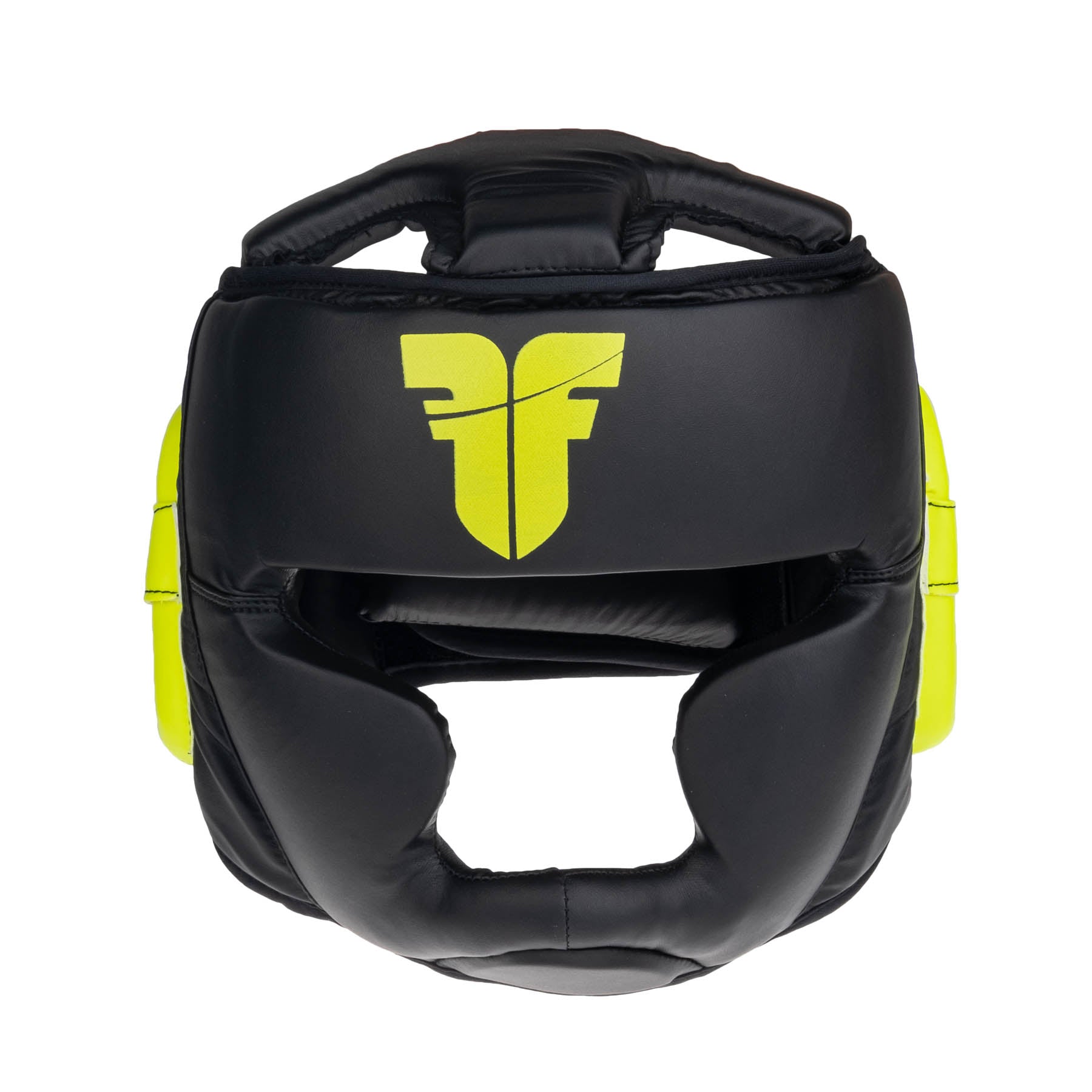Casque Fighter Headguard Sparrin noir/jaune fluo - JE1421PUBNY - Fighter Sport