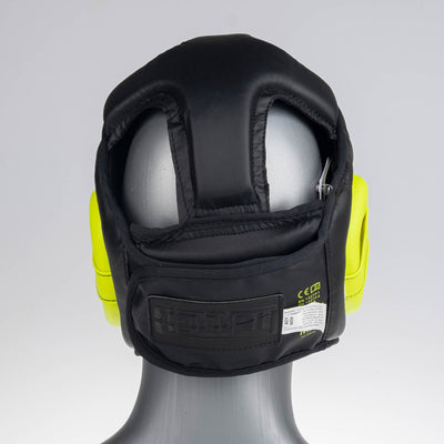 Casque Fighter Headguard Sparrin noir/jaune fluo - JE1421PUBNY - Fighter Sport