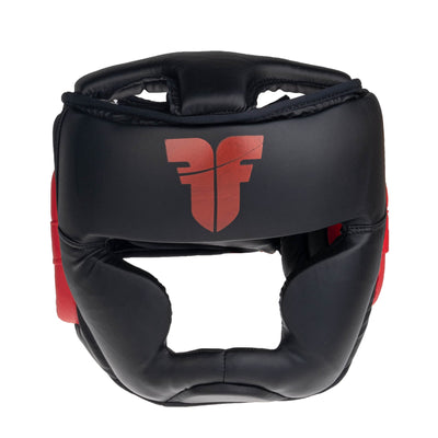 Casque Fighter Headguard Sparring noir/rouge - JE1421PURED - Fighter Sport