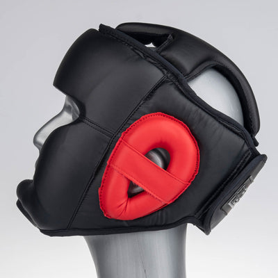 Casque Fighter Headguard Sparring noir/rouge - JE1421PURED - Fighter Sport