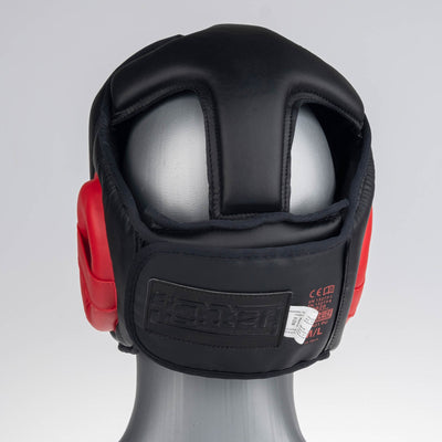 Casque Fighter Headguard Sparring noir/rouge - JE1421PURED - Fighter Sport