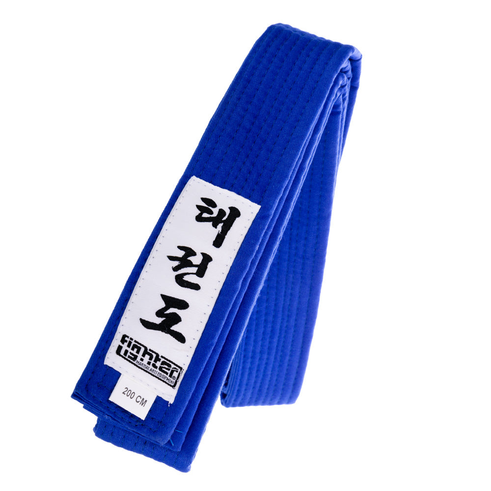 Ceinture de taekwondo ITF Fighter bleue - FTB-04 - Fighter Sport