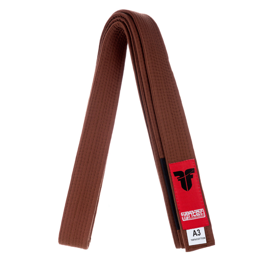 Ceinture JJB Fighter marron - FBB-04 - Fighter Sport
