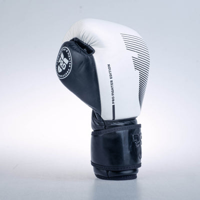 Gants de boxe Fighter Boxing Gloves Pro blanc - FBG-PRO-001 - Fighter Sport