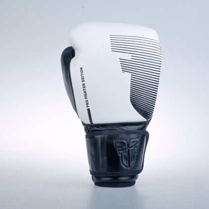 Gants de boxe Fighter Boxing Gloves Pro blanc - FBG-PRO-001 - Fighter Sport