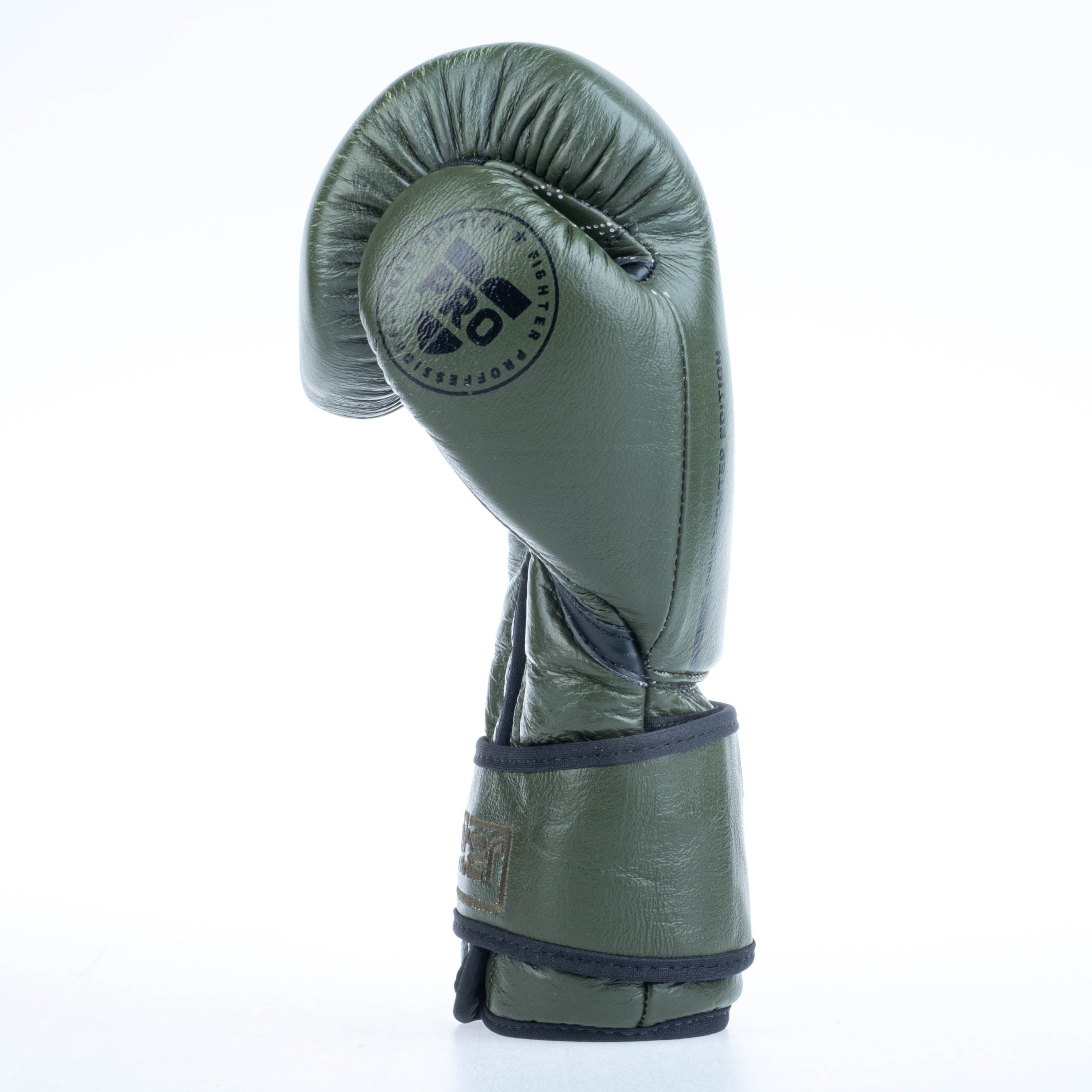 Gants de boxe Fighter Pro - kaki, FBG-PRO-004 - Fighter Sport