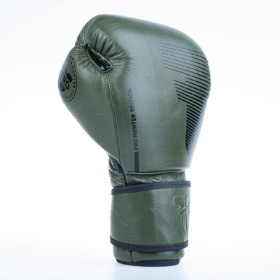 Gants de boxe Fighter Pro - kaki, FBG-PRO-004 - Fighter Sport