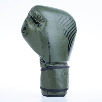 Gants de boxe Fighter Pro - kaki, FBG-PRO-004 - Fighter Sport
