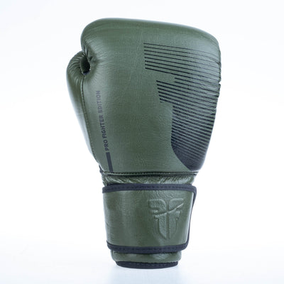 Gants de boxe Fighter Pro - kaki, FBG-PRO-004 - Fighter Sport