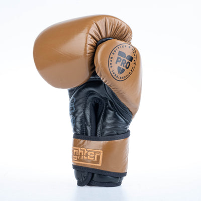 Gants de boxe Fighter Pro - marron, FBG-PRO-003 - Fighter Sport