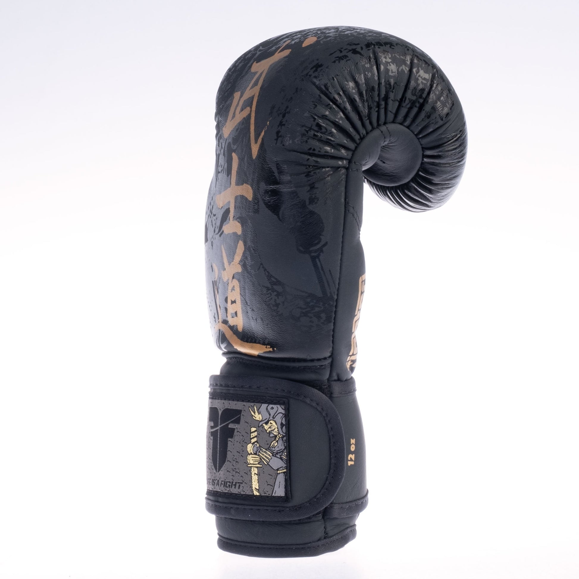 Gants de boxe Fighter Samurai noir/or - FBG-006-SBK - Fighter Sport