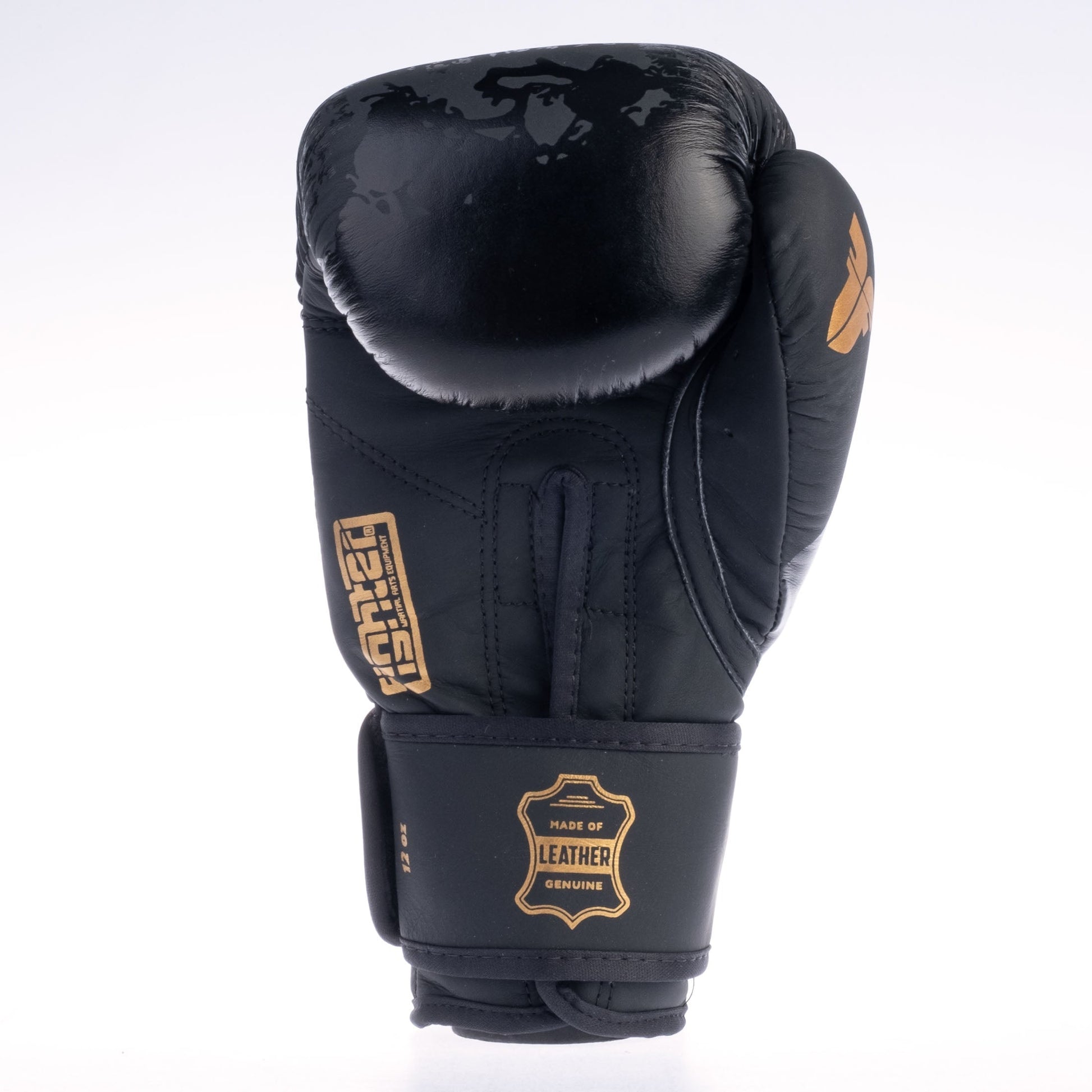 Gants de boxe Fighter Samurai noir/or - FBG-006-SBK - Fighter Sport